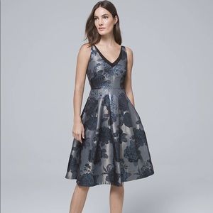 White House black market fit and flare dress